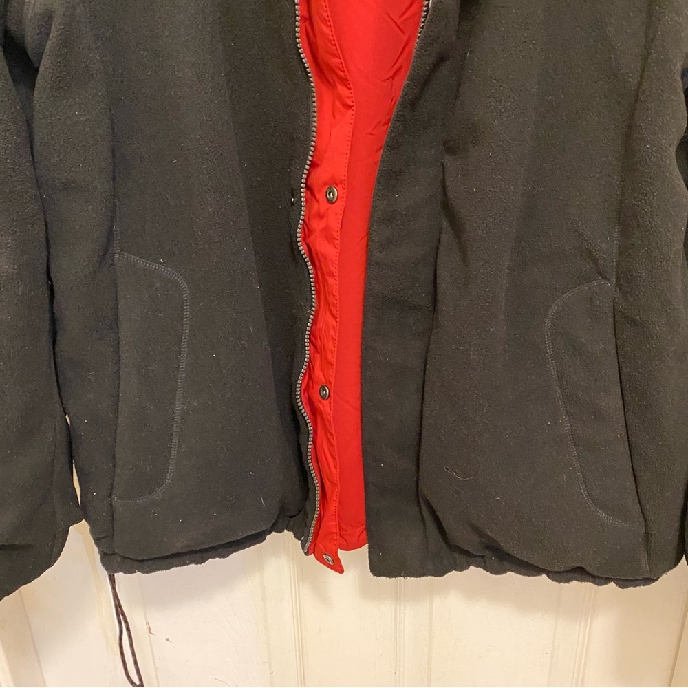 Nautica Men’s Red Black Gray Winter Performance Jacket Reversible XL Zipper - Picture 9 of 16
